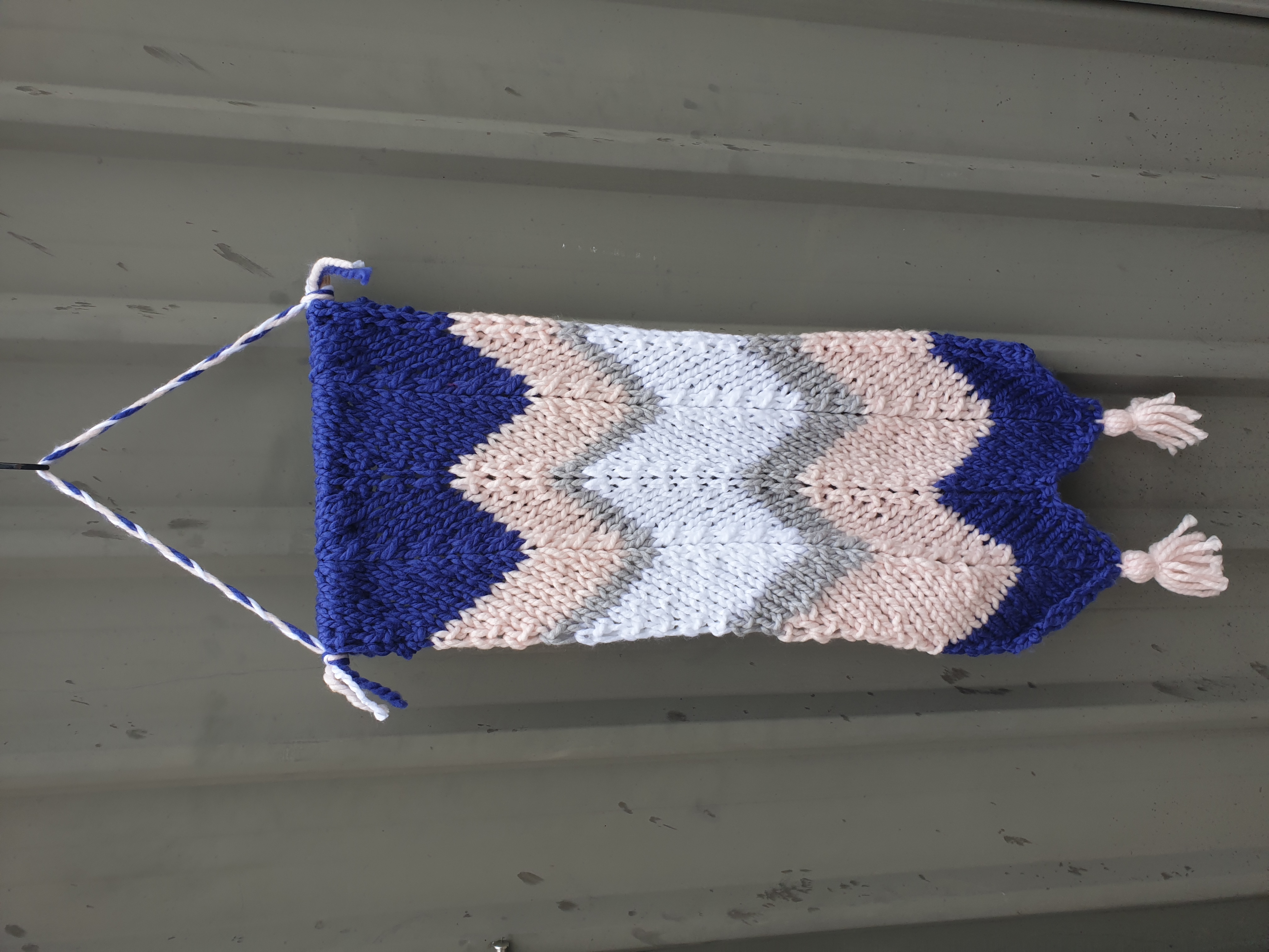 Knitted wall hangings